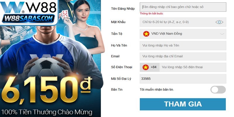 Điều cần nhớ khi đăng ký W88 bạn nên biết 